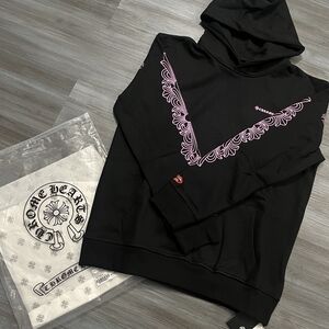 Chrome Hearts Black and Purple Hoodie Size M